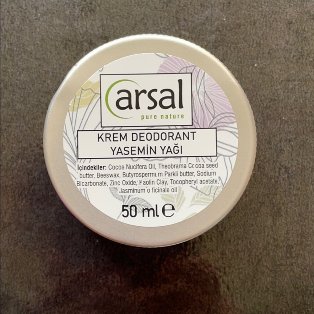 Natural deodorant